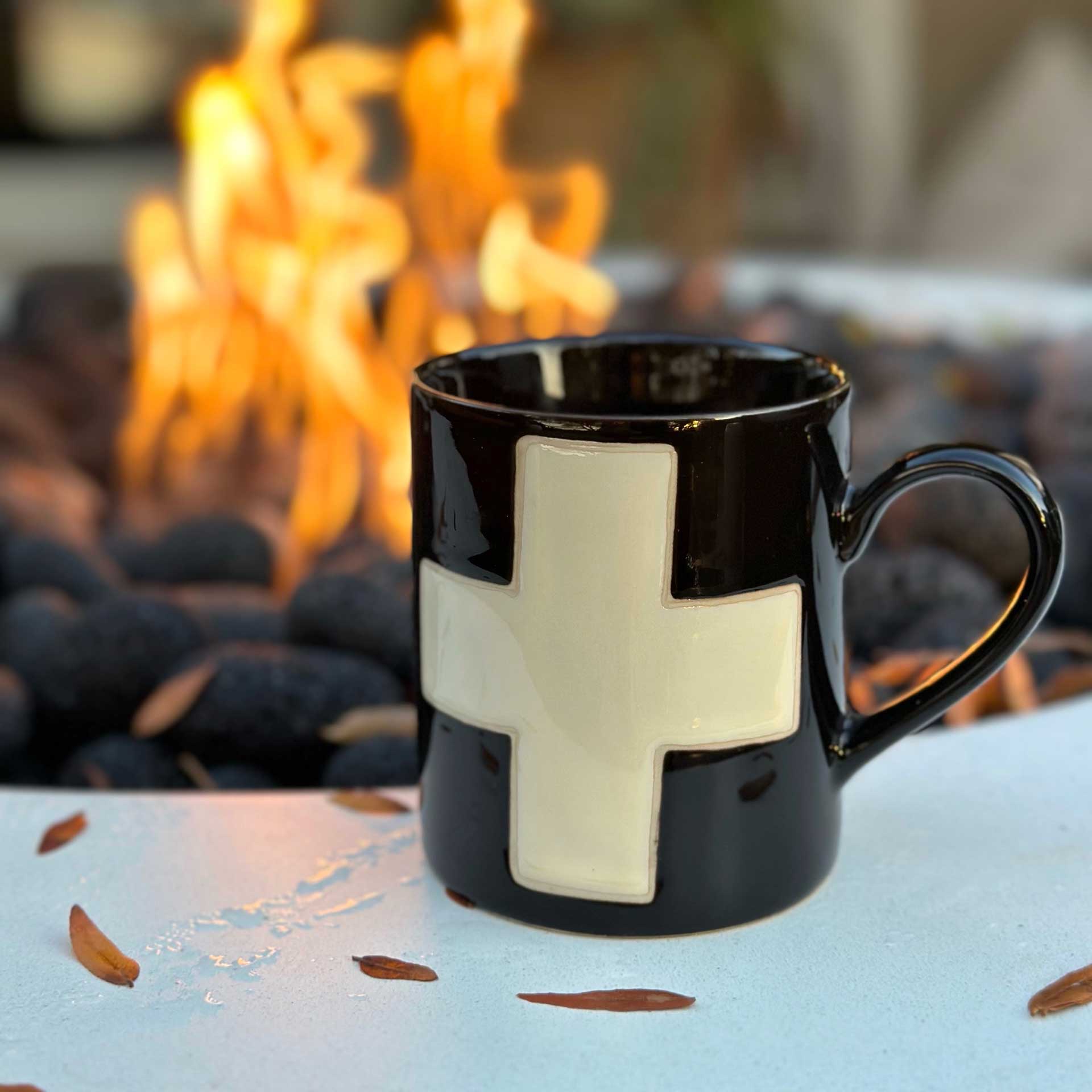 Swiss Cross Mug (Black)