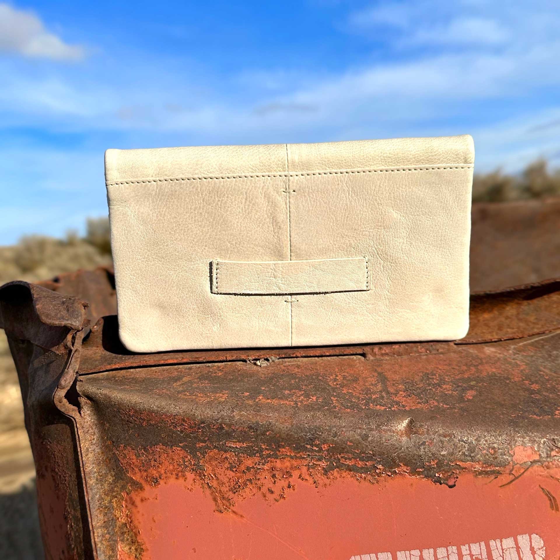 Terry Leather Wallet (Oat)