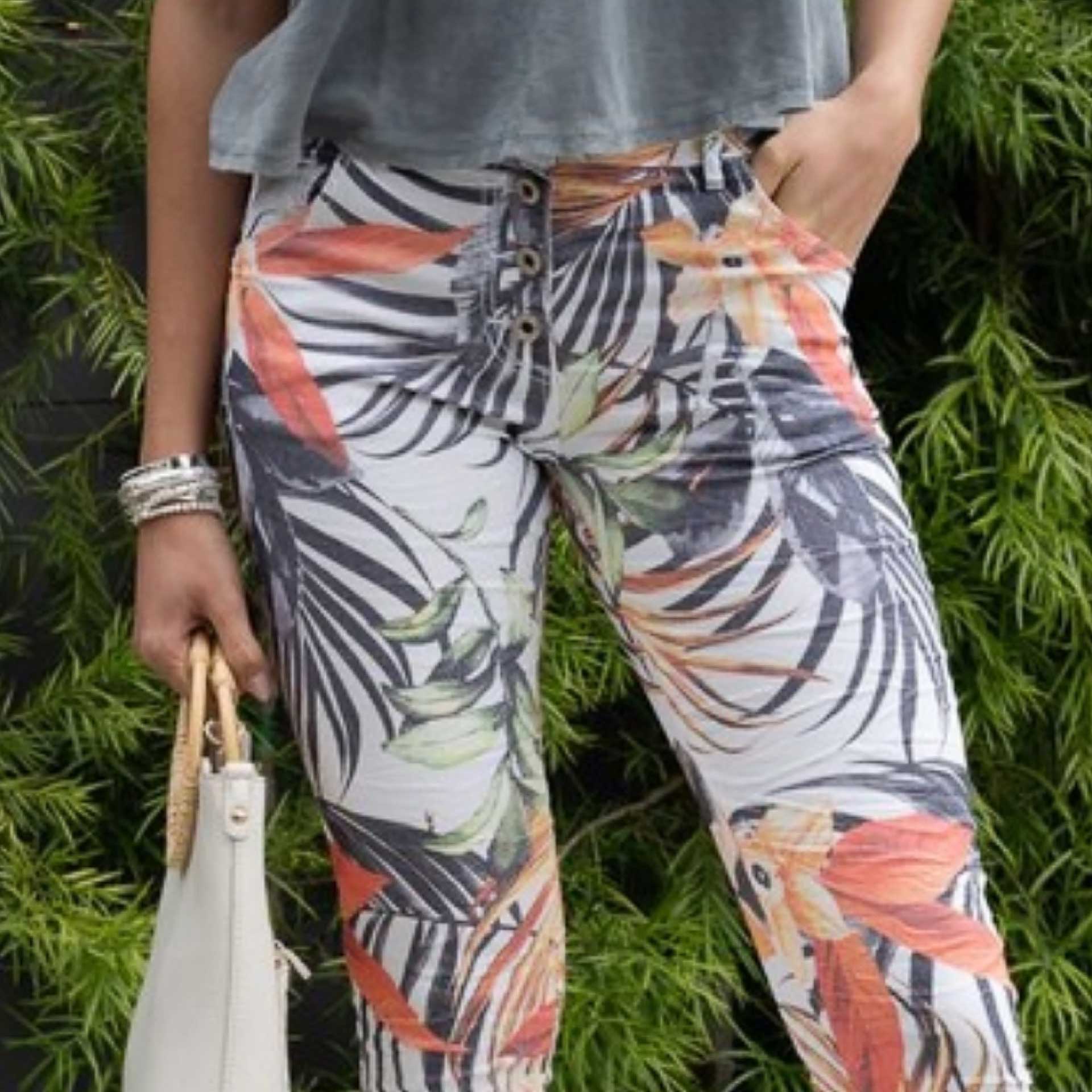 Tropical Voyager Button-Up Pant