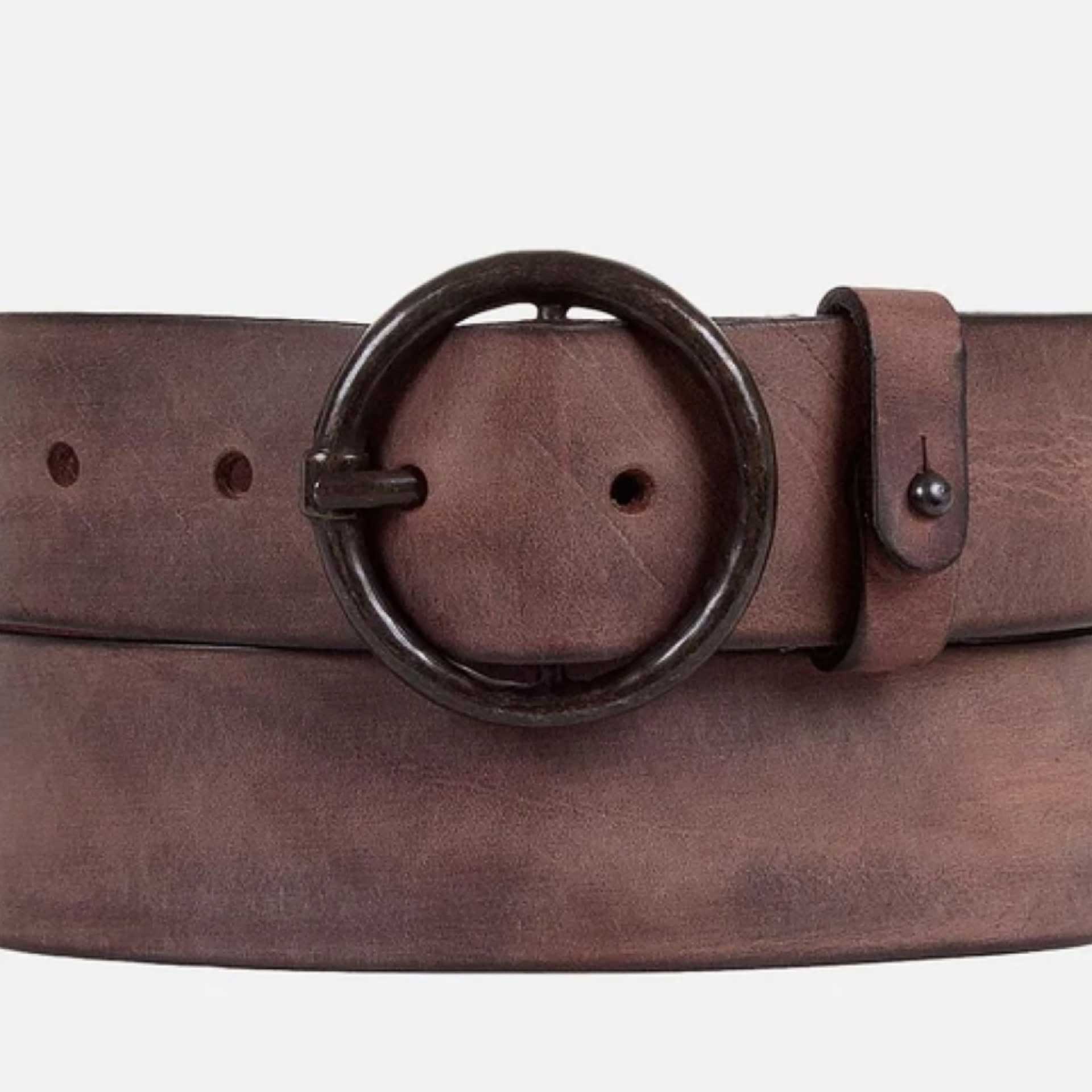 Vintage Circle Belt (Brown)