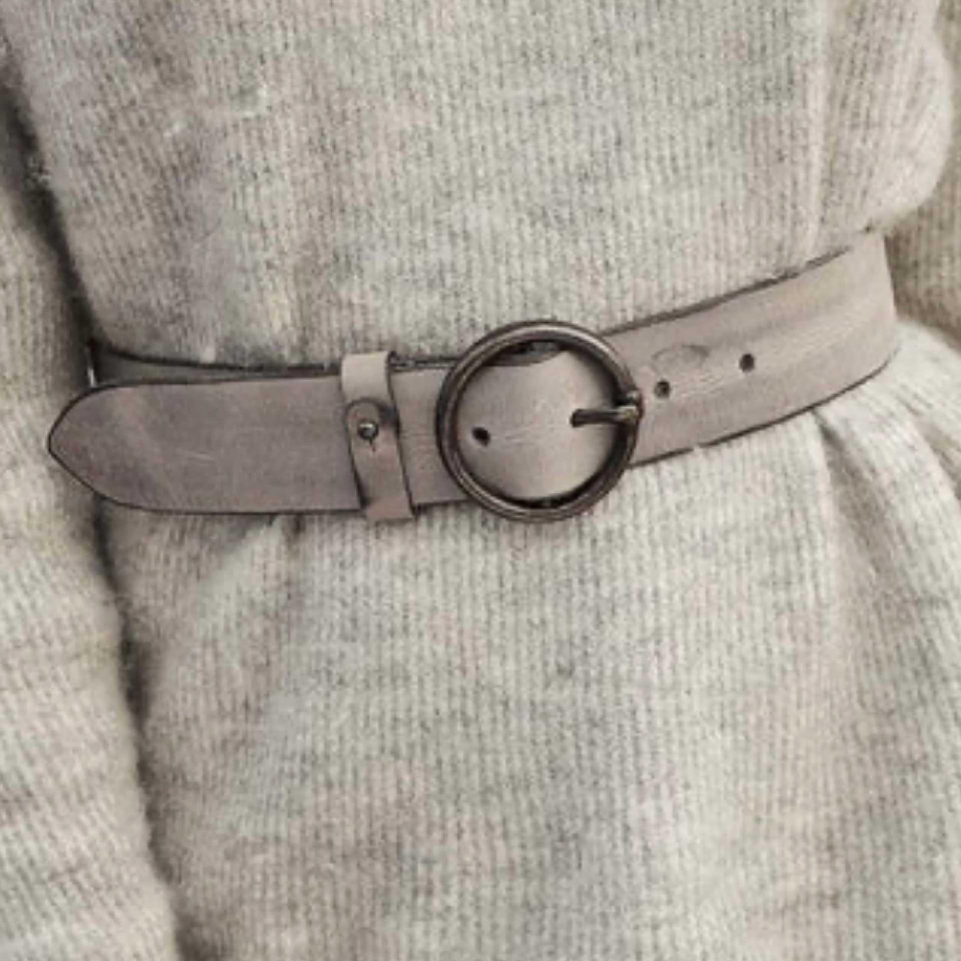 Vintage Circle Belt (Gray)