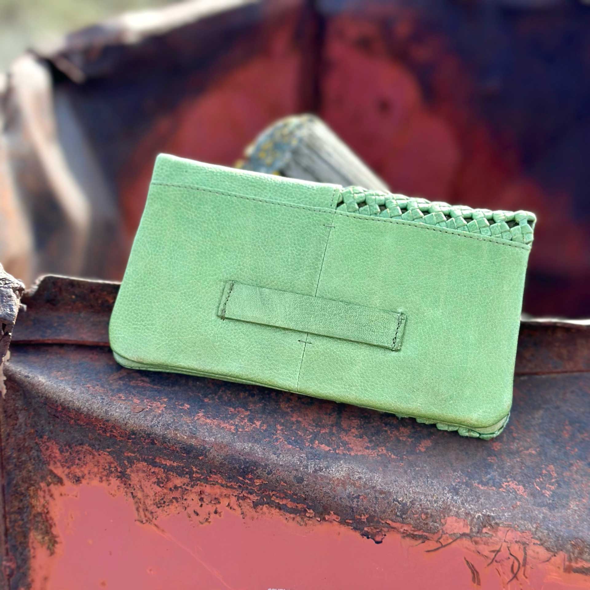 Whitney Leather Wallet (Grass)