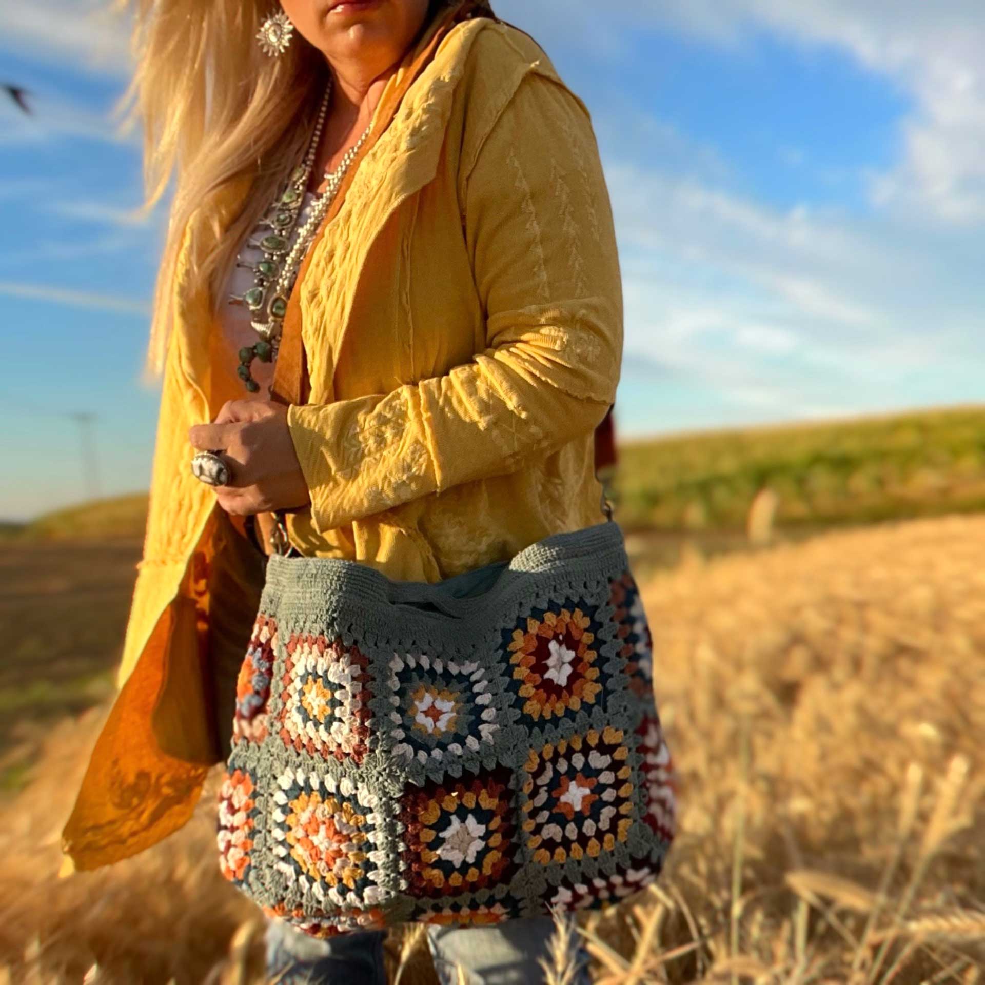 Wildflower Crochet Bag